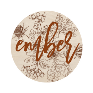 Laser Engraved and 3D Floral Name Sign