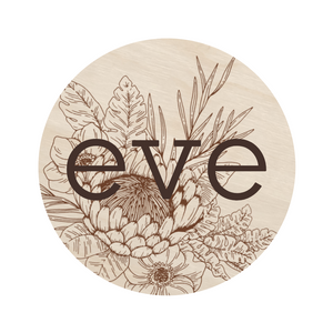 Laser Engraved and 3D Floral Name Sign