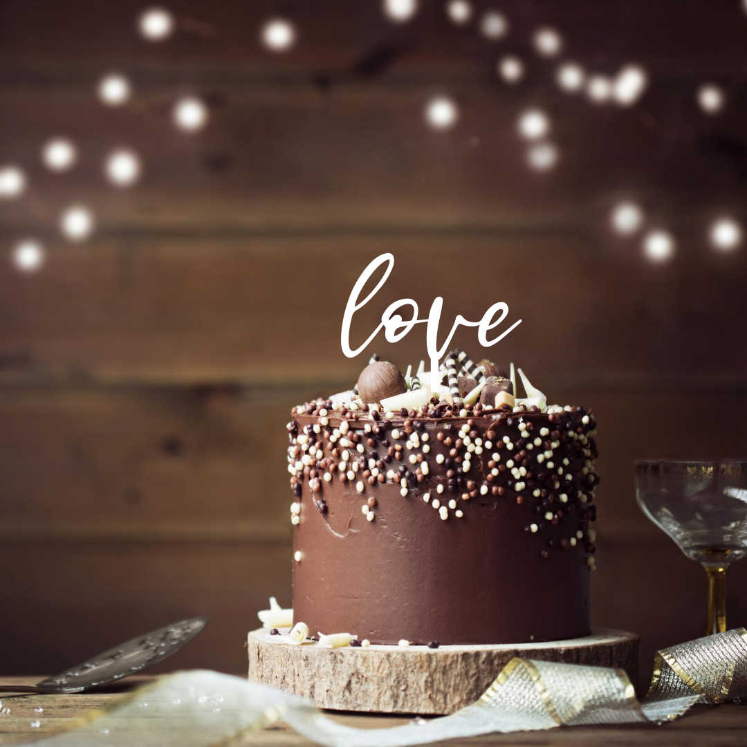 Love Cake Topper