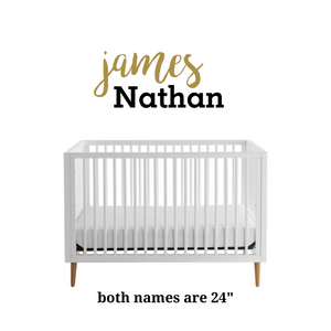 DIY Double Name Cut Out