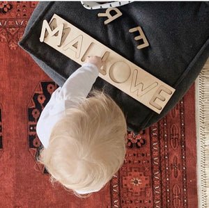 DIY Wood Letter Kid's Name Puzzle