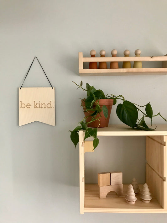 be kind.  Laser Engraved Pennant