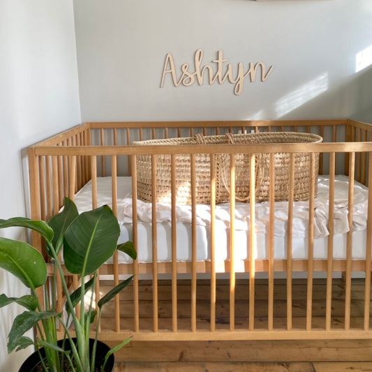 DIY Raw Wood Name Cut Out