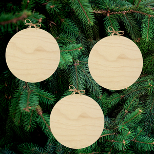 Blank Ornaments (Set of 3)