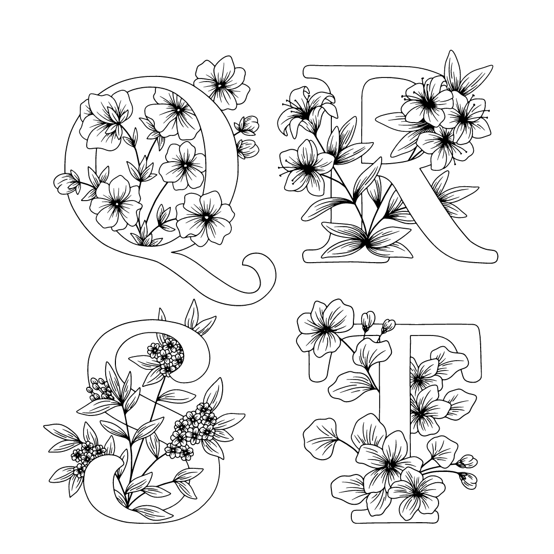 Monogrammed Letter  Sign 4"