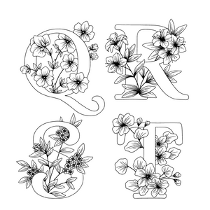 Monogrammed Letter  Sign 6"