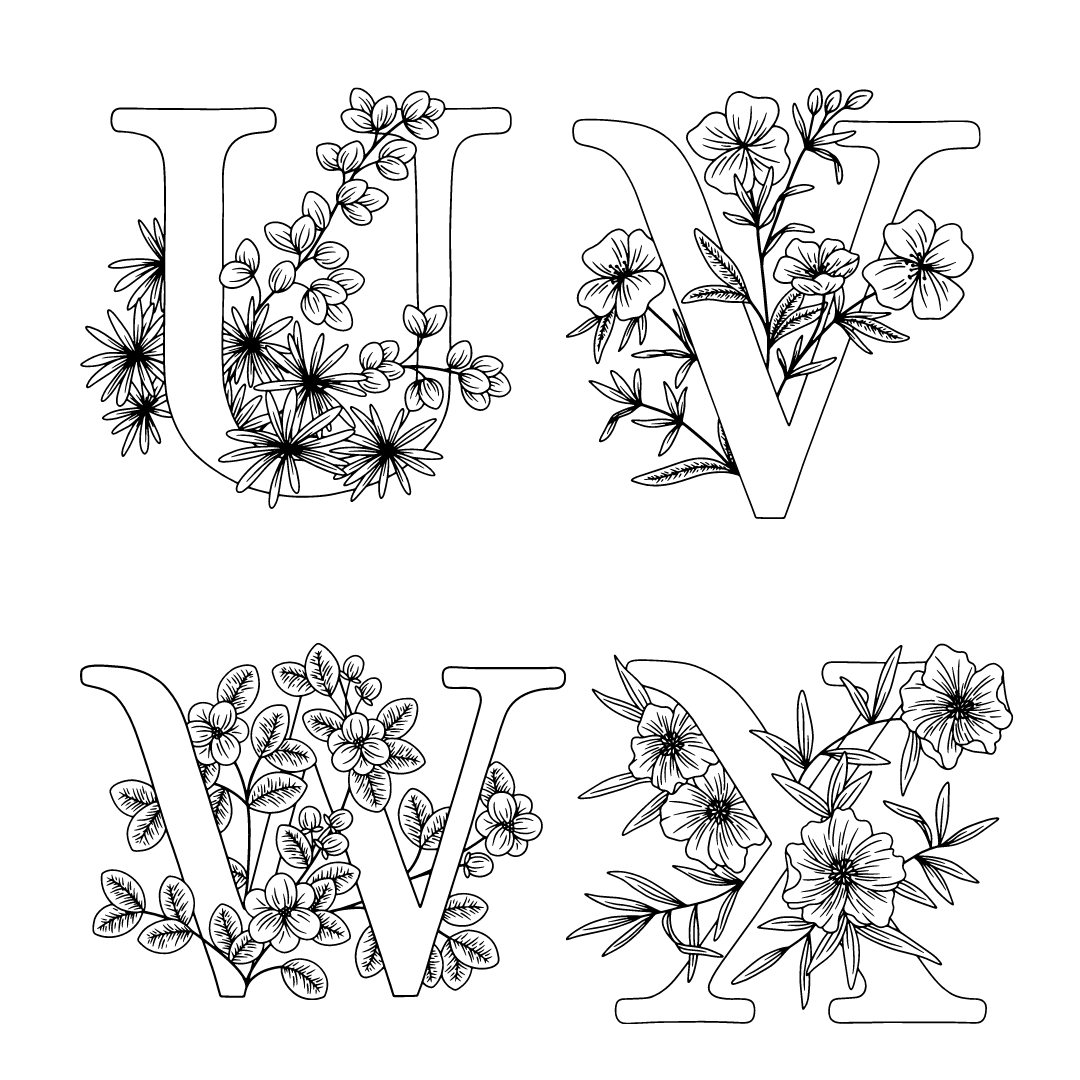 Monogrammed Letter  Sign 8”