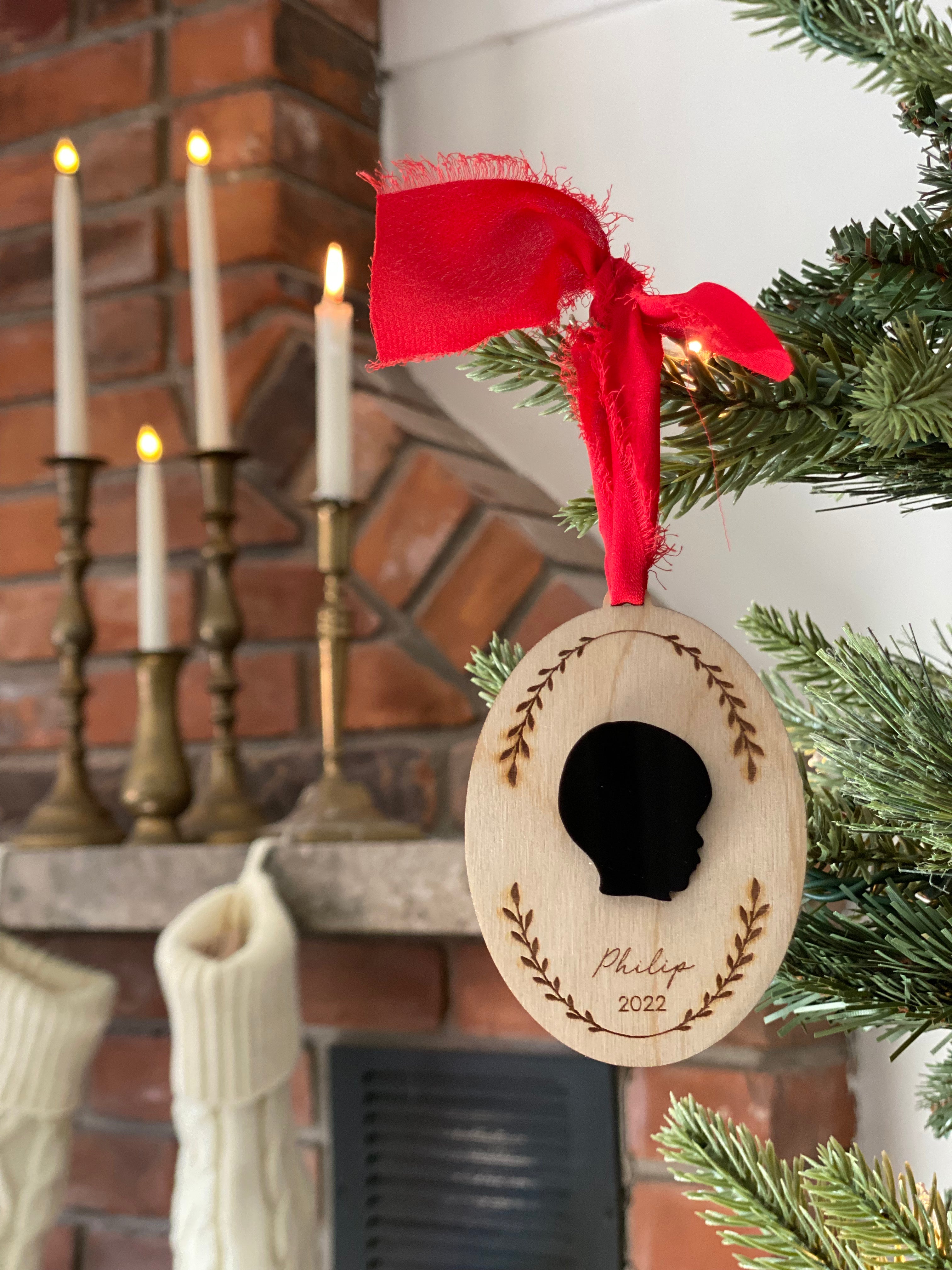 Wood Silhouette Ornament