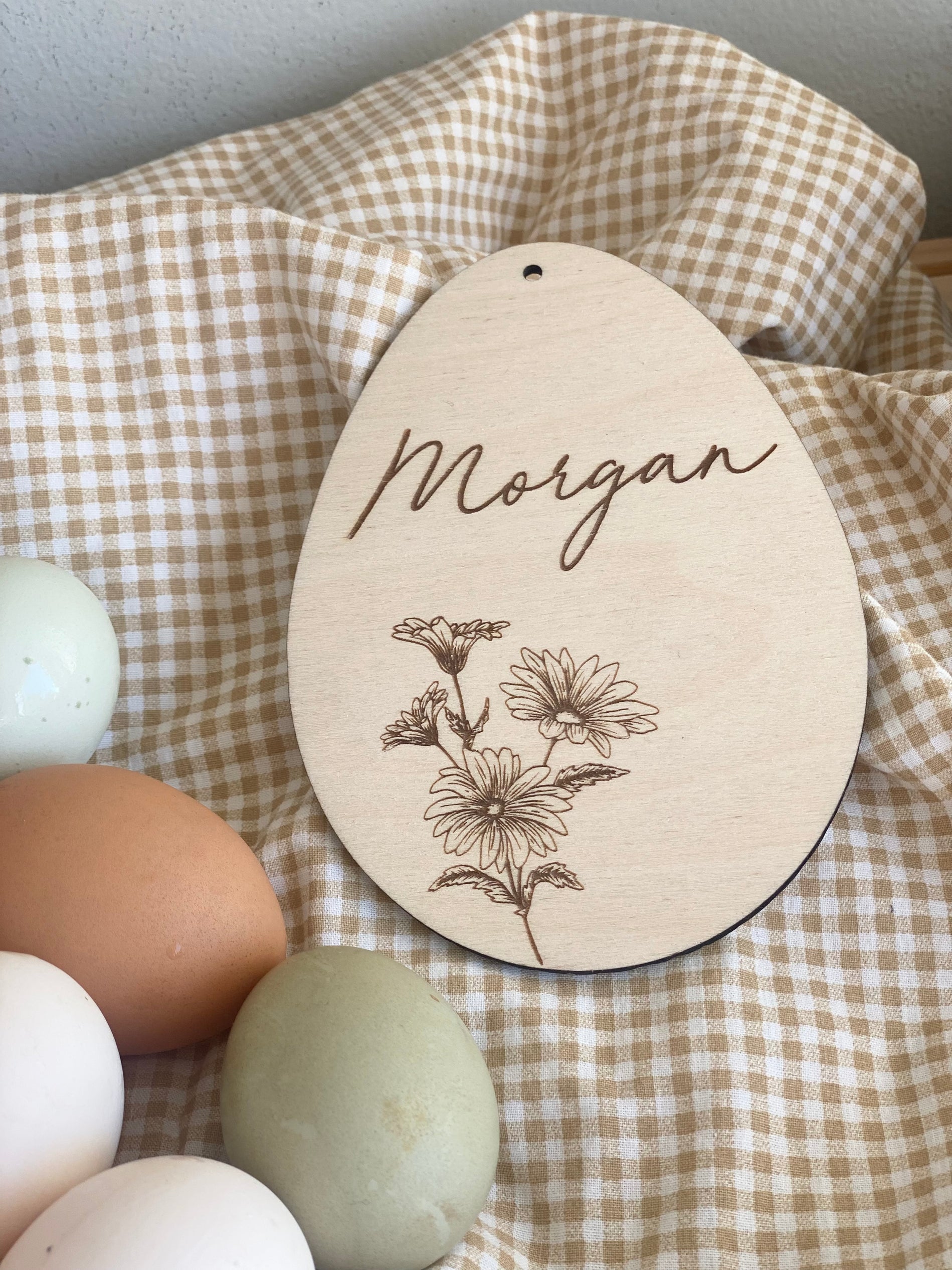Floral Easter Basket Tags