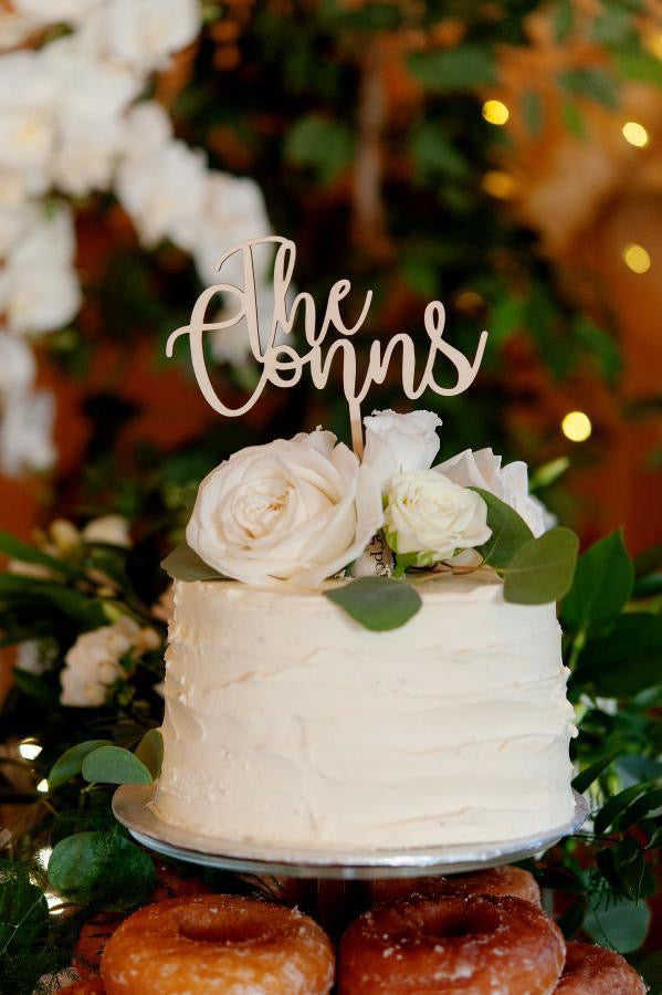 Custom Last Name Cake Topper