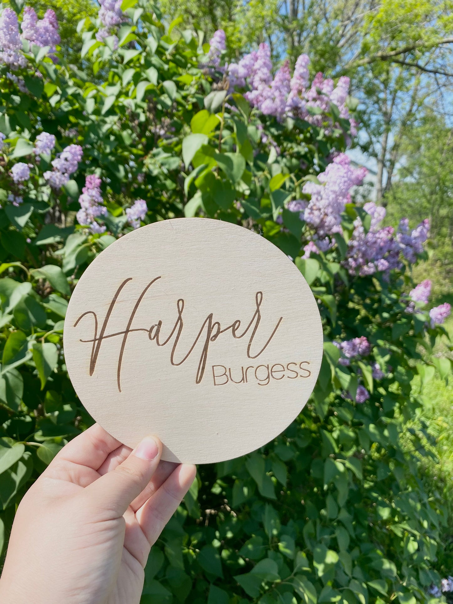 Laser Engraved Name Disc