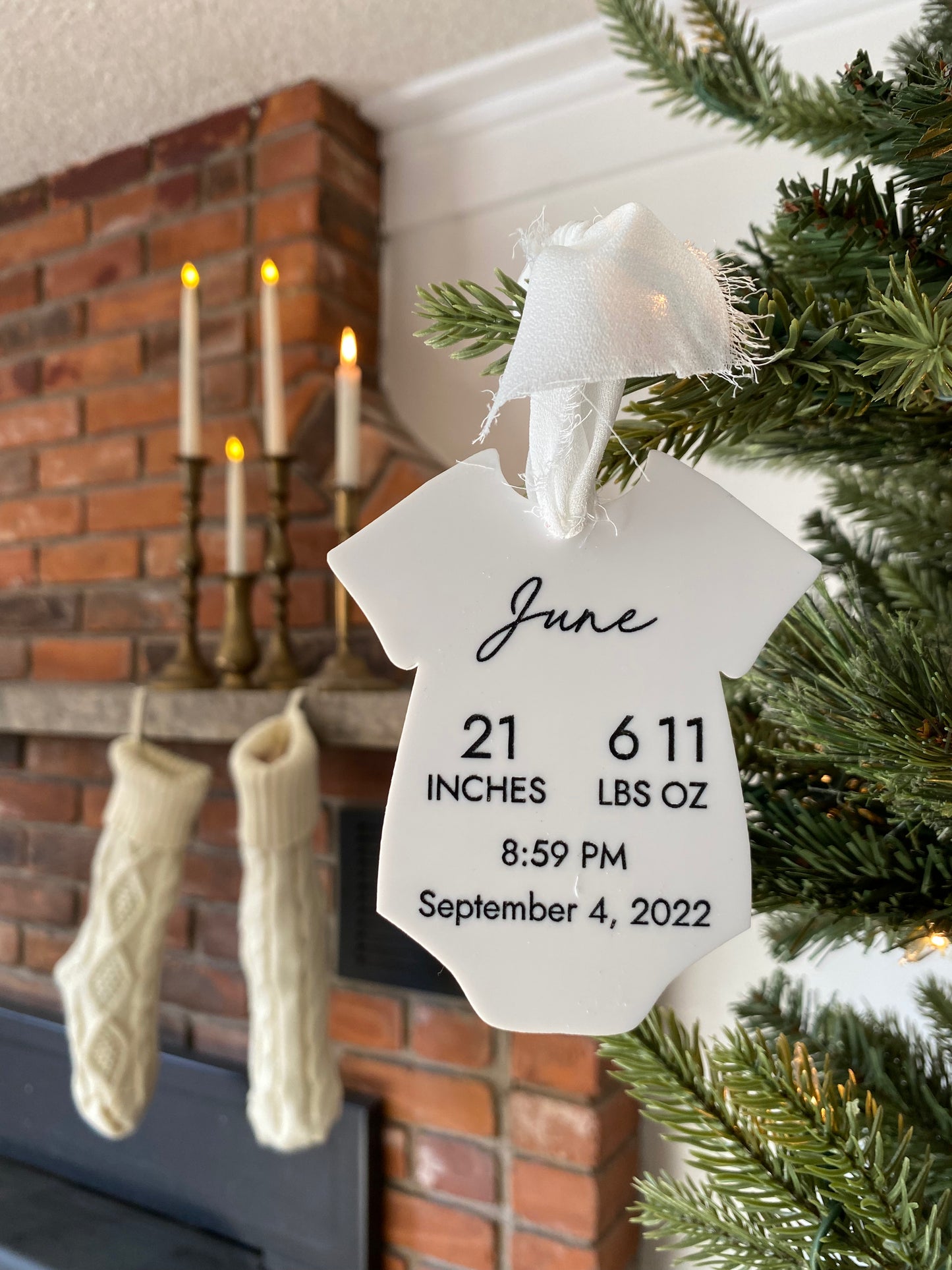 Custom Baby Onesie Ornament
