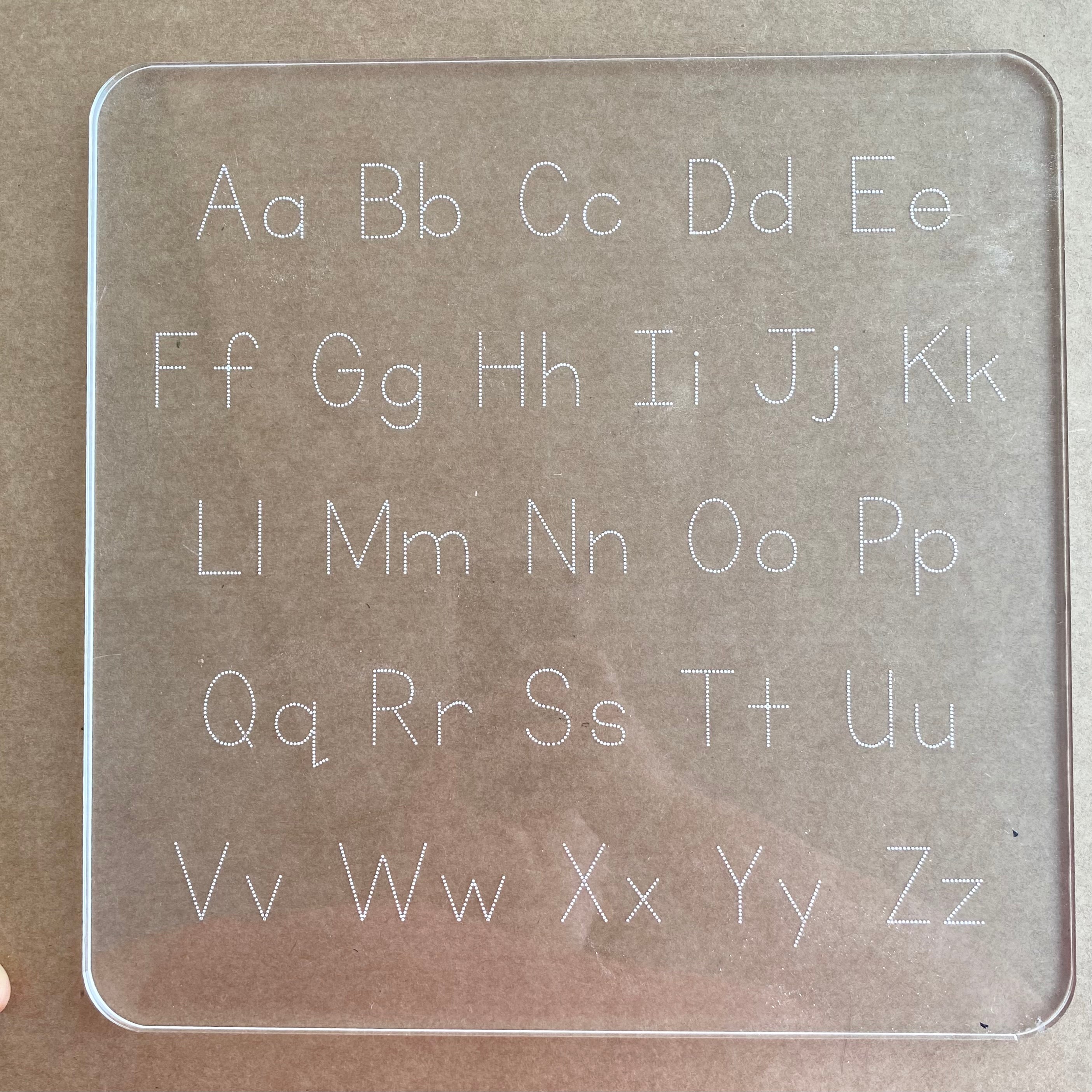 Alphabet Dry Erase Board