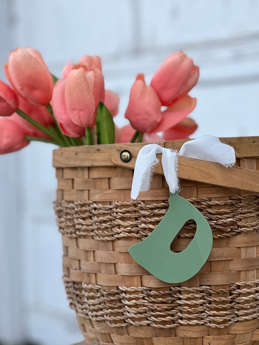 Acrylic Letter Tag