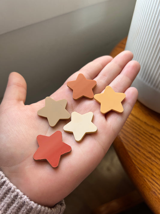 Orange Star Charms