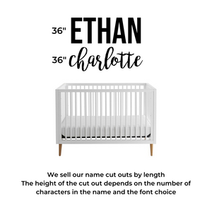 24" Name Cut Out